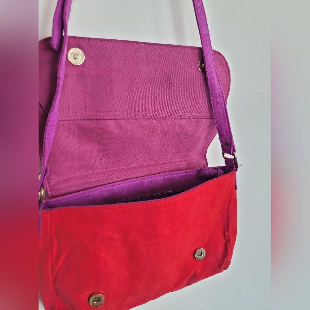 Colorful Microsuede Bag - Picture 5 of 8